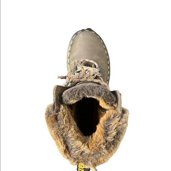 Dr Martens 1460 Serena Collar Faux Fur Lined Lace Up Boots NEW. Fall Winter Cold - Picture 4 of 4
